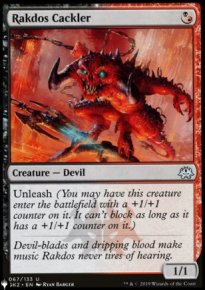 Rakdos Cackler - The List