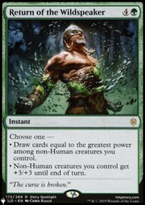 Return of the Wildspeaker - The List