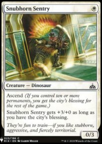 Snubhorn Sentry - The List