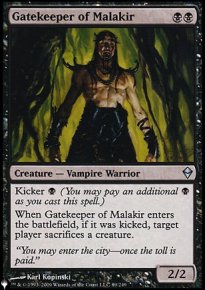 Gardien de la porte de Malakir - The List