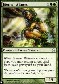 Eternal Witness - The List