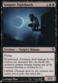 Faucon de nuit vampire - The List