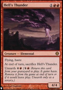 Tonnerre de l'enfer - The List