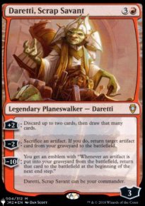 Daretti, Scrap Savant - The List