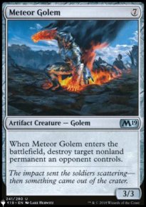 Golem mtoritique - The List