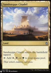 Citadelle de la steppe de sable - The List