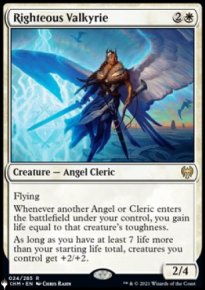 Valkyrie juste - The List