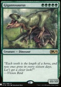 Giganotosaurus - The List