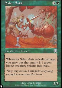 Fourmis-sabre - The List