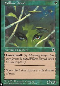 Dryade des saules - The List