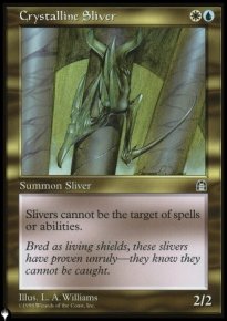 Crystalline Sliver - The List