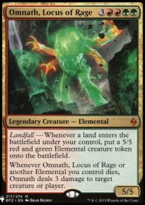 Omnath, Locus de rage - The List