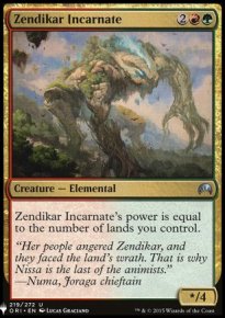 Zendikar incarn - The List