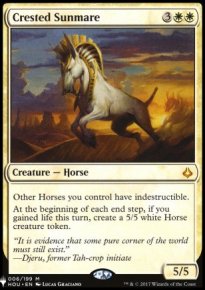 Cheval solaire  crte - The List