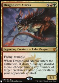 Atarka, seigneur-dragon - The List