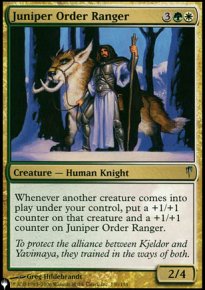 Ranger de l'Ordre du genvrier - The List