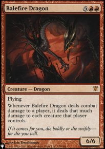 Dragon du bcher - The List