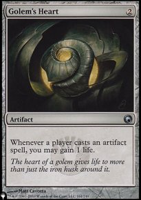 Cur de golem - The List