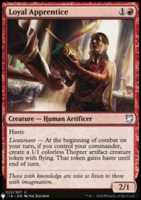 Apprentie loyale - The List