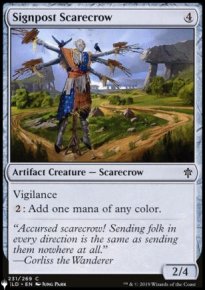 pouvantail indicateur - The List