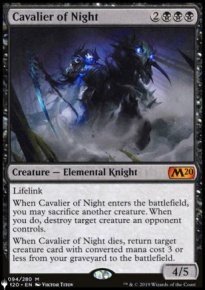 Cavalier de la nuit - The List
