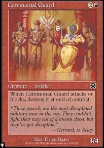 Garde de crmonie - The List