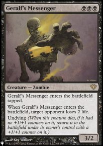 Geralf's Messenger - The List