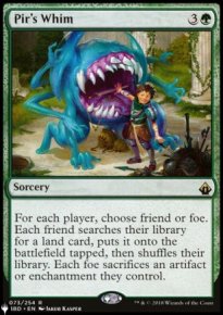 Pir's Whim - The List