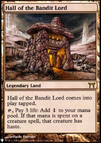 Salle du seigneur bandit - The List