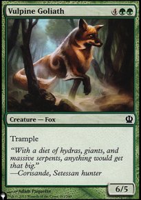 Goliath vulpin - The List