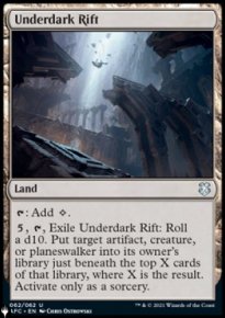 Underdark Rift - The List