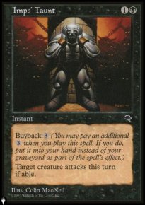 Moquerie du diablotin - The List