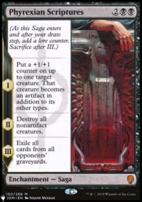 Phyrexian Scriptures - The List