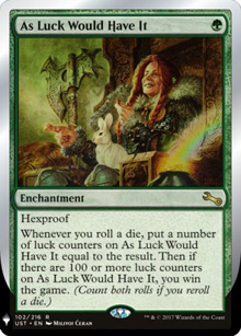 As Luck Would Have It - The List