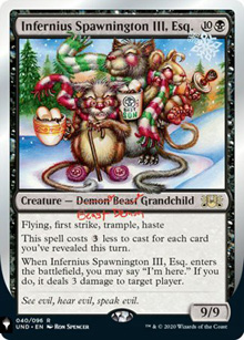 Infernius Spawnington III, Esq. - The List