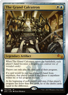 The Grand Calcutron - The List