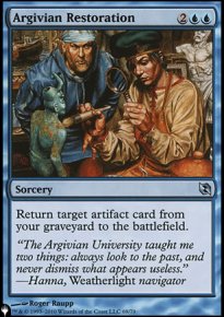 Argivian Restoration - The List