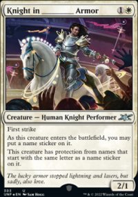 Knight in ________ Armor - 