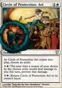 Cercle de protection : art - 