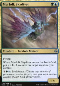 Merfolk Skydiver - War of the Spark