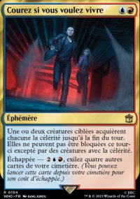 Courez si vous voulez vivre - 