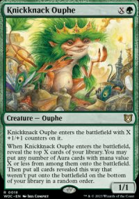 Knickknack Ouphe 1 - Wilds of Eldraine Commander Decks