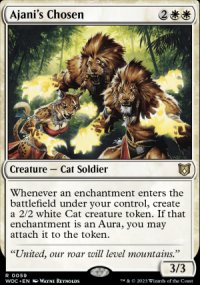 Ajani's Chosen - Wilds of Eldraine Commander Decks