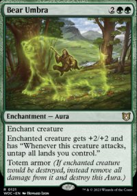 Bear Umbra - Wilds of Eldraine Commander Decks