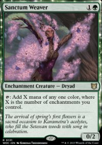 Sanctum Weaver - Wilds of Eldraine Commander Decks