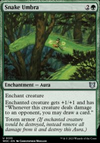 Snake Umbra - Wilds of Eldraine Commander Decks