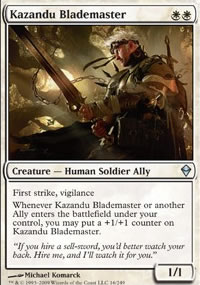 Kazandu Blademaster - Zendikar