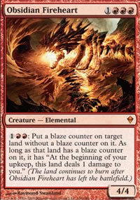 Obsidian Fireheart - Zendikar