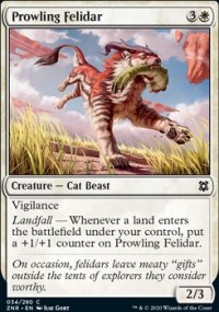 Prowling Felidar 1 - Zendikar Rising